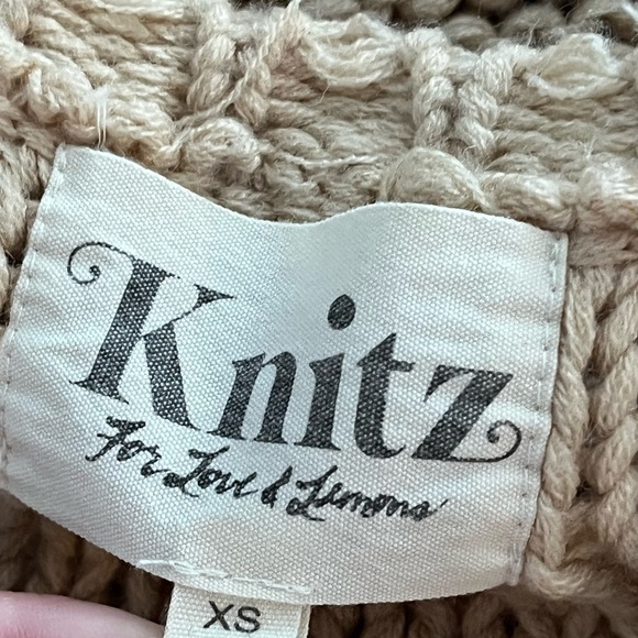 For Love & Lemons x Knitz Denver Fringe Boho Knit Oversized Sweater - Picture 12 of 15